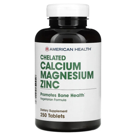 American Health Chelated Calcium Magnesium Zinc (250tab)