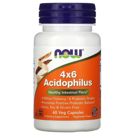 Now 4x6 Acidophilus (60vcaps)
