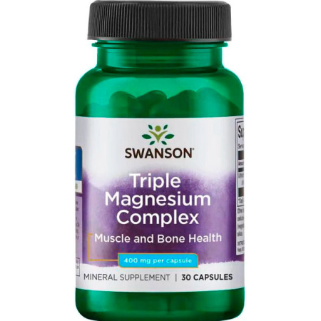 Swanson Triple Magnesium Complex 400 mg (30caps)