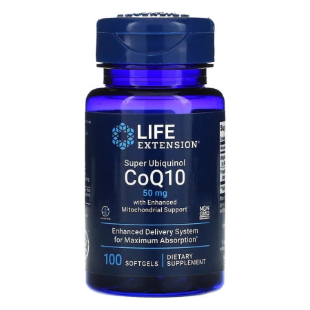 Life Extension Super Ubiquinol CoQ10 50 mg (100sgels)