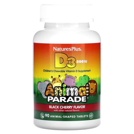 NaturesPlus D3 500IU Animal Parade (90 жев.таб.)