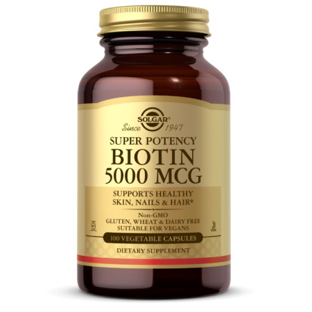 Solgar Biotin 5000 mcg (100vcaps)