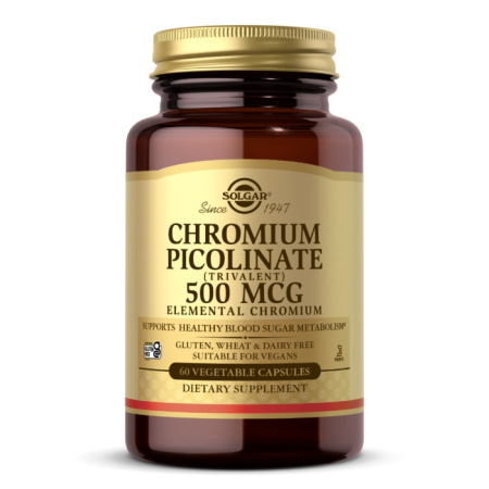 Solgar Chromium Picolinate 500 mcg (60vcaps)