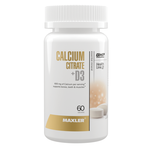 Maxler Calcium Citrate +D3 (60tab)