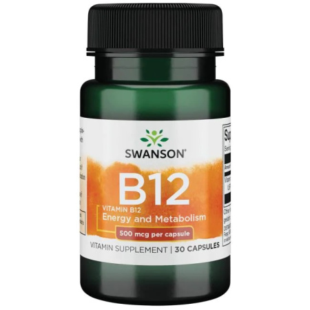 Swanson Vitamin B12 500 mcg (30caps)