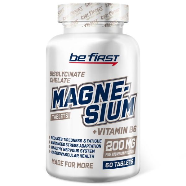 Be First Magnesium Bisglycinate Chelate Vitamin B6 (60tab)
