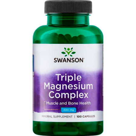 Swanson Triple Magnesium Complex 400 mg (100caps)