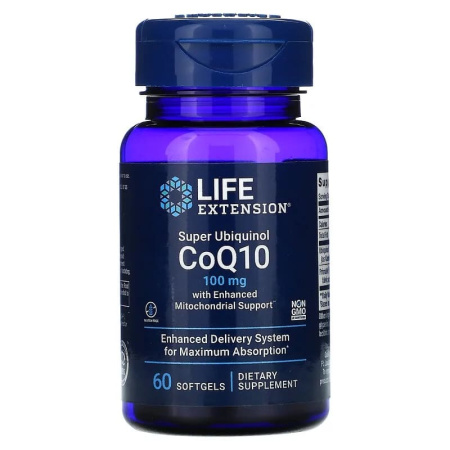 Life Extension Super Ubiquinol CoQ10 100 mg (60sgels)