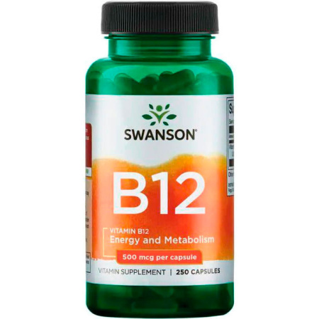 Swanson Vitamin B12 500 mcg (100caps)