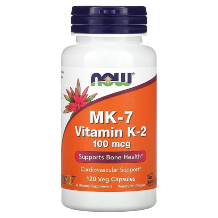 Now MK7 Vitamin K-2 100mcg (120vcaps)